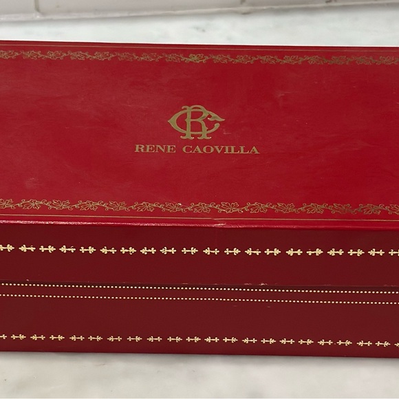 Rene Caovilla Red box with shoe Embellisment and dust bag - Picture 6 of 9